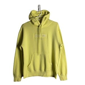 Zoo York Men's Yellow Relaxed Fleece Sweatshirt Hoodie